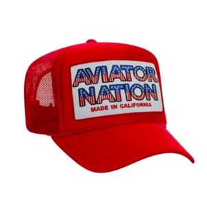 Aviator Nation Red Trucker Hat❤️